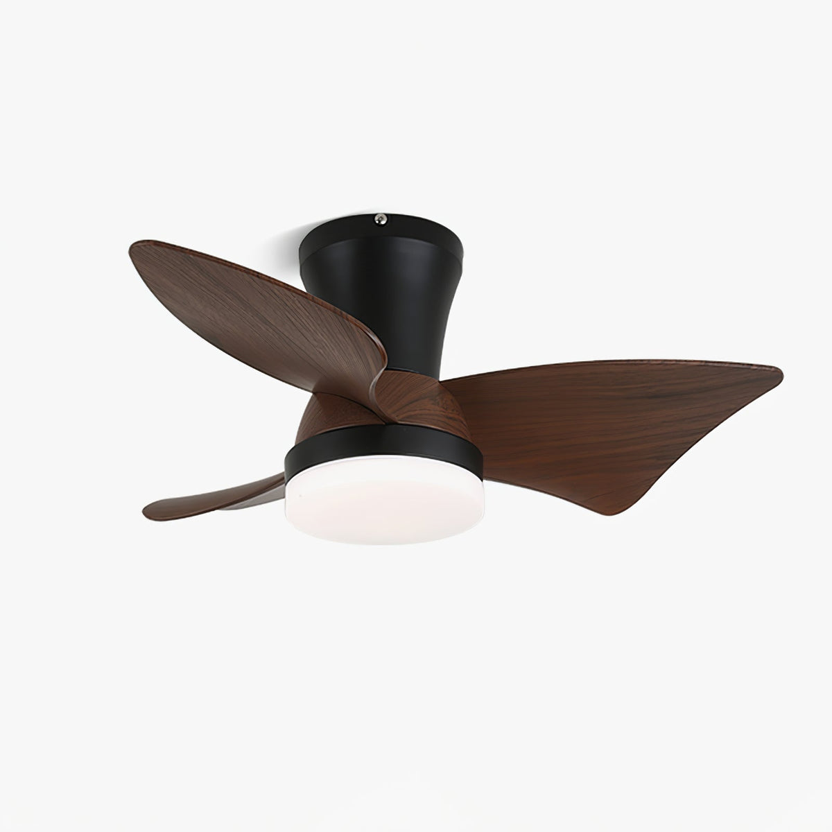 Luvora ventilator de tavan cu lumină din lemn, minimalist