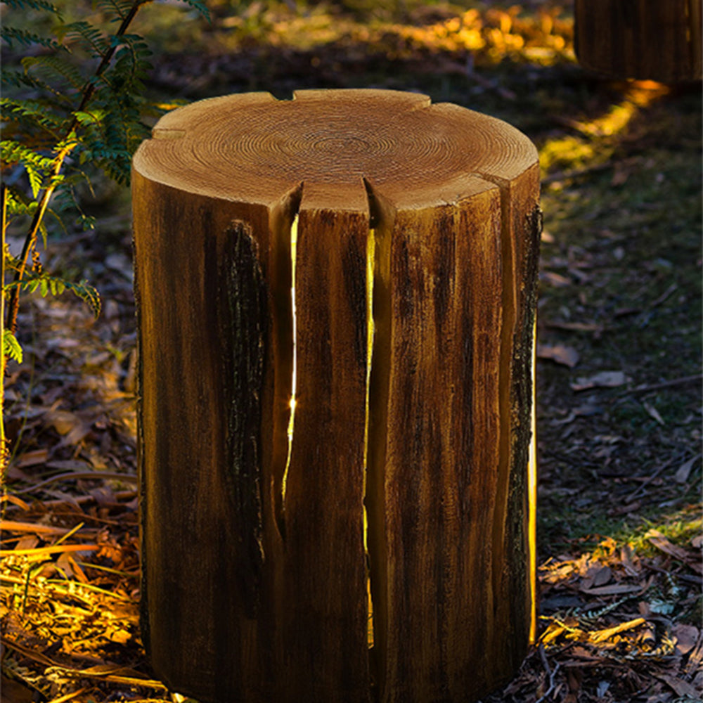Ray lampadar pentru exterior din lemn natural