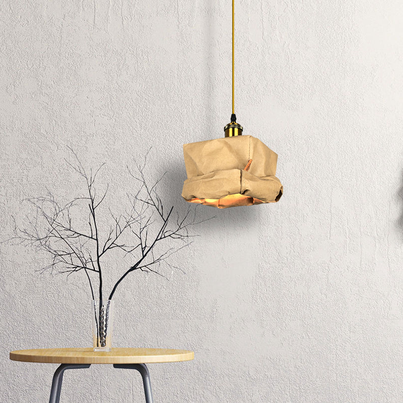 Valentina Vintage Cup metal hârtie lampă suspendată living dormitor