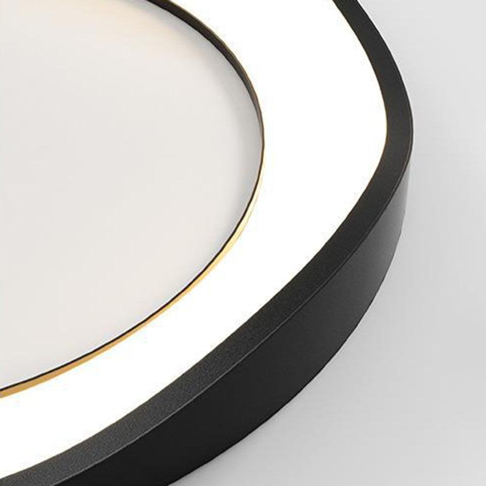 Arisha lampă suspendată Rond modern, negru/alb, Sufragerie