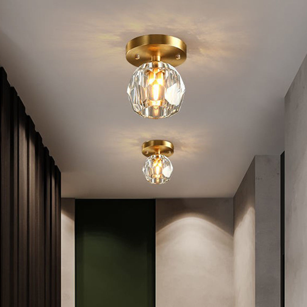 Kristy de lux Diamant metal/ plafonieră aplicată, Culoarea aurie