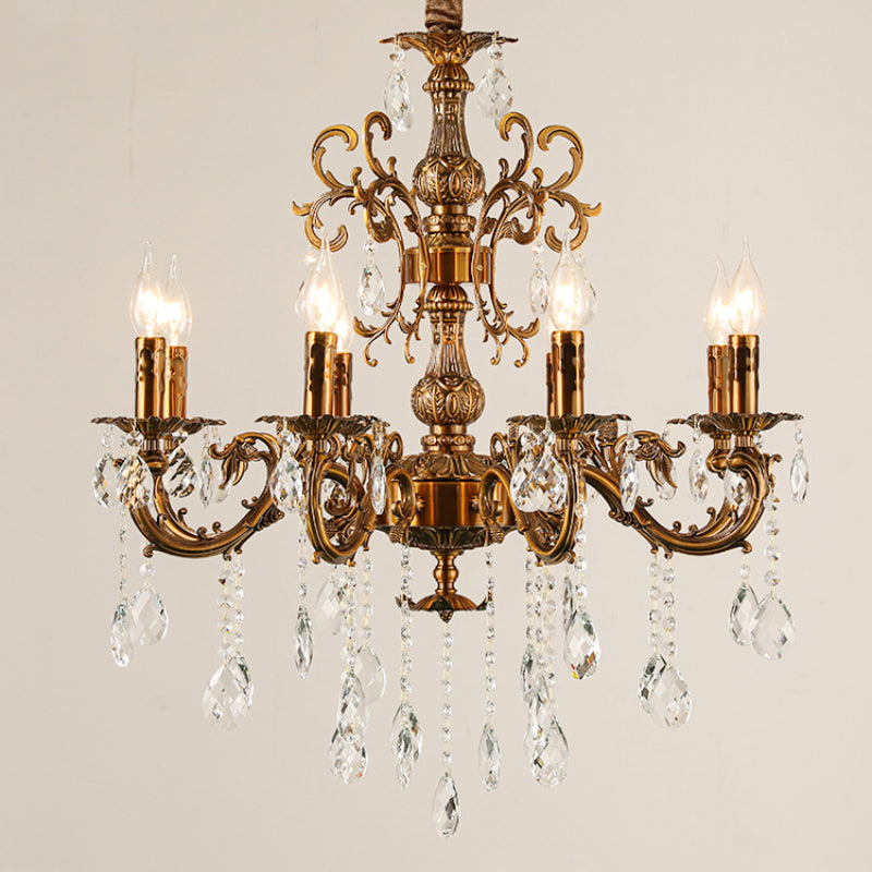 Silva Design modern European candelabru LED cristal Luxos bronz auriu living/Sufragerie/dormitor