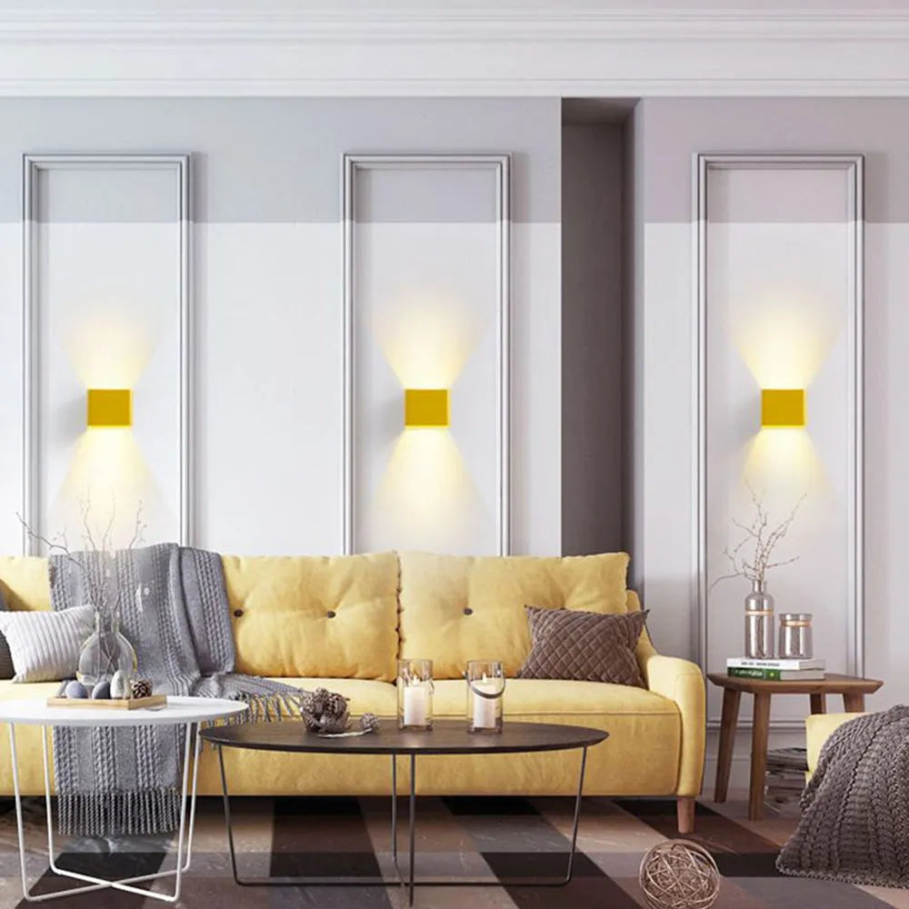 Aira aplică de perete pentru interior, pătrată, multicoloră