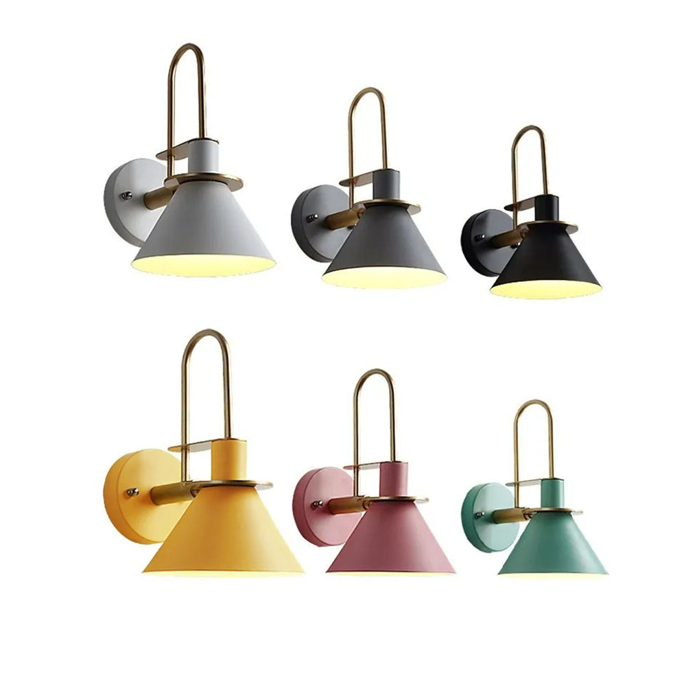 Valentina Vintage Horn formă metal aplică de perete pentru living/cameră de zi/baie, pentru dormitor