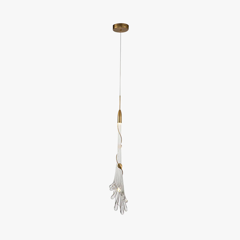 Arisha lampă suspendată Elegantă cu Formă de Floare din metal/sticlă, dormitor