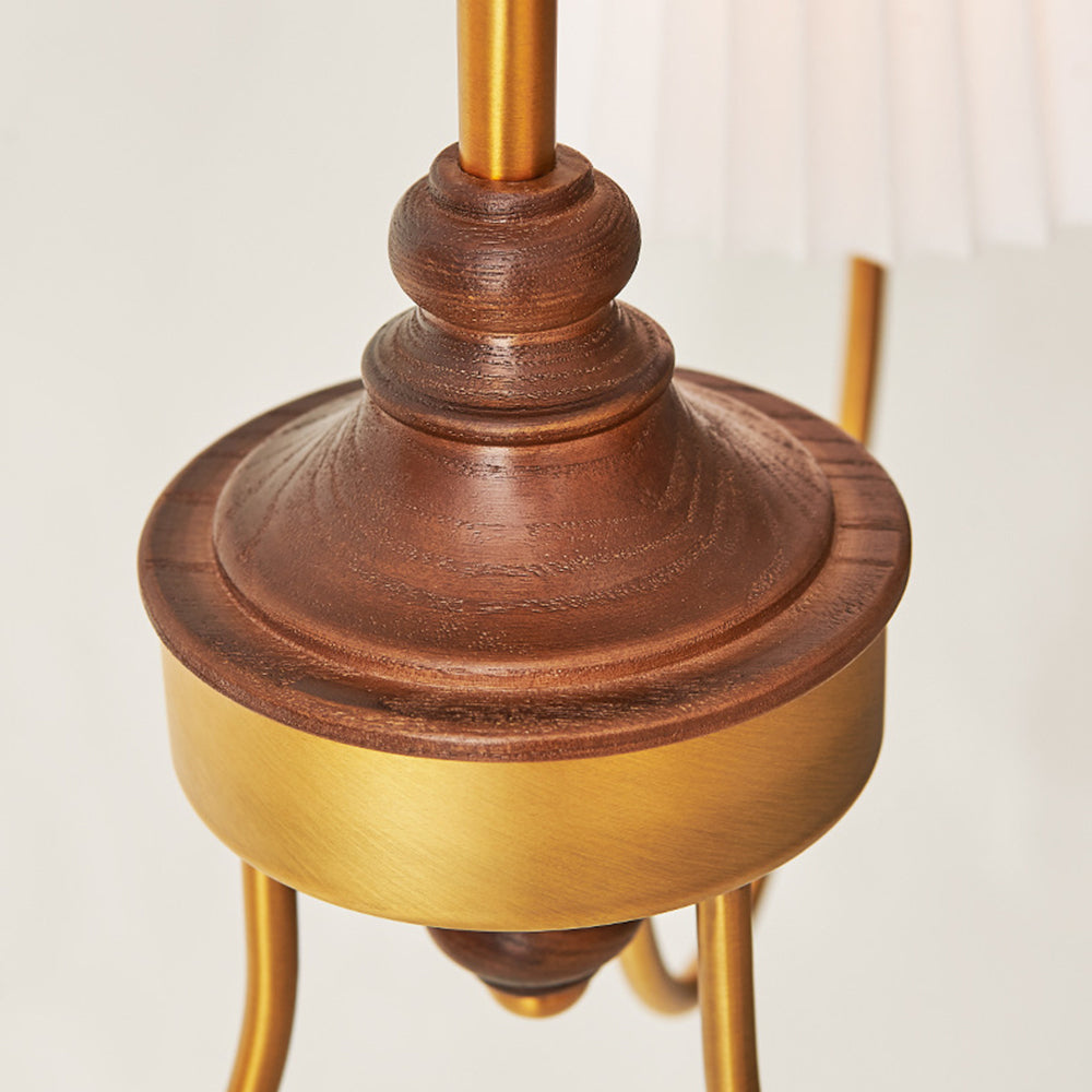 Silva candelabru modern Retro din stofă, alb/verde