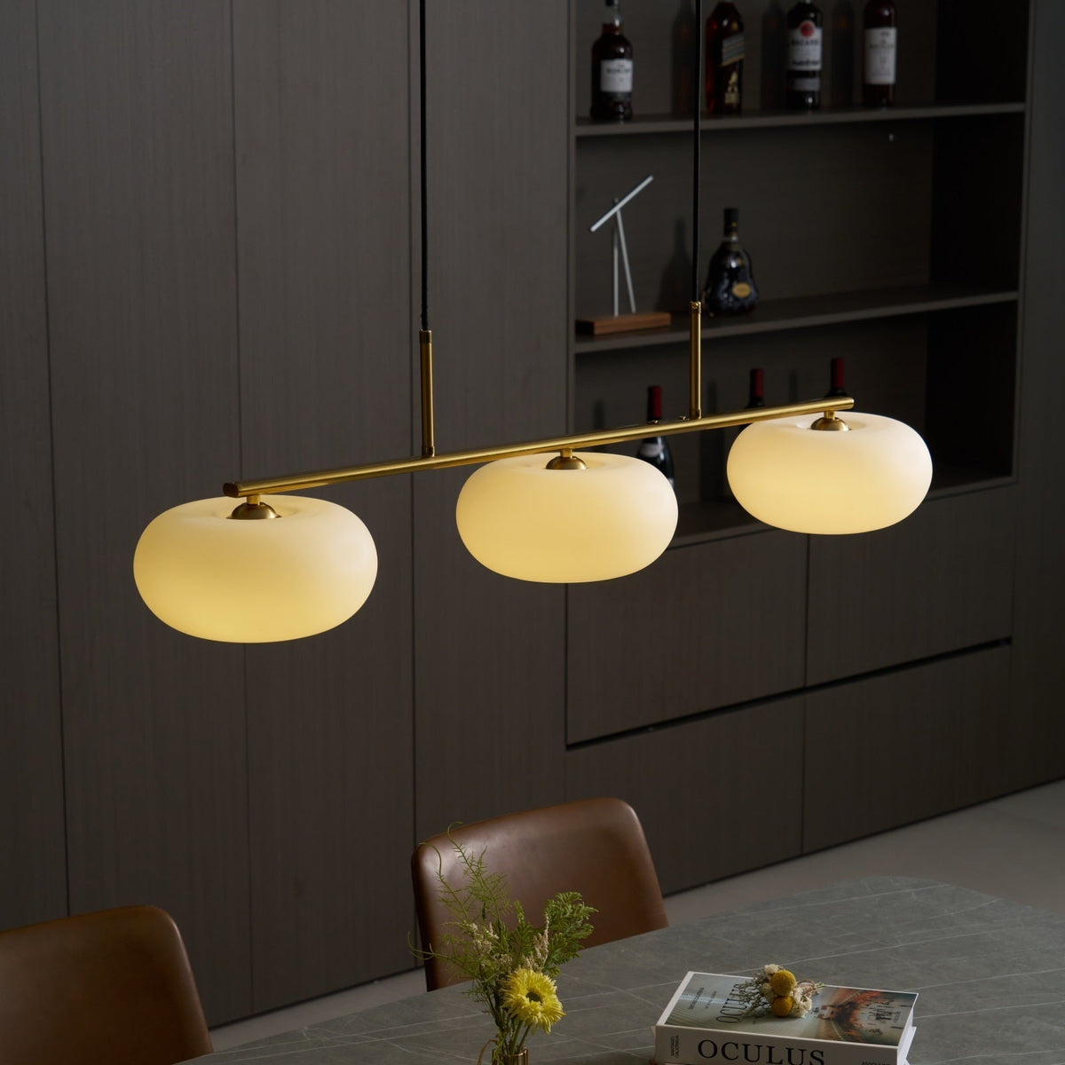 Candy Cream Cluster lampă suspendată 3 surse de lumină, în culoare crem