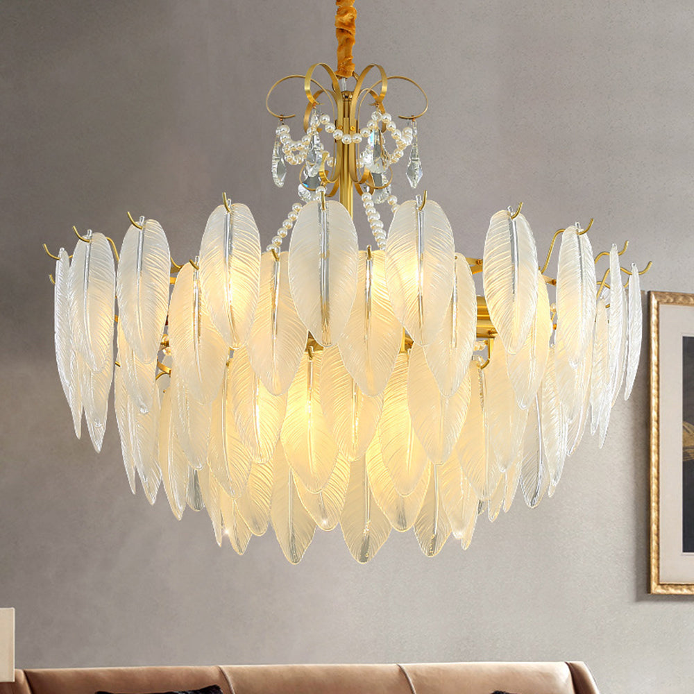 Kristy candelabru Elegant Pearl/sticlă/metal, alb