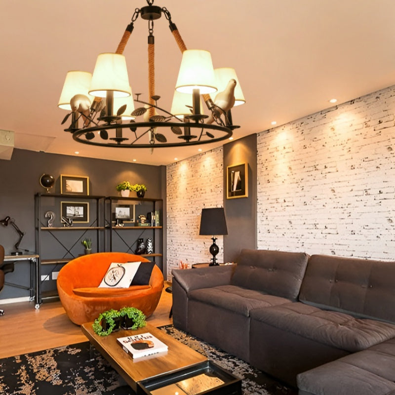 Epoch candelabru LED Vintage metal negru living/Cameră de Dormit