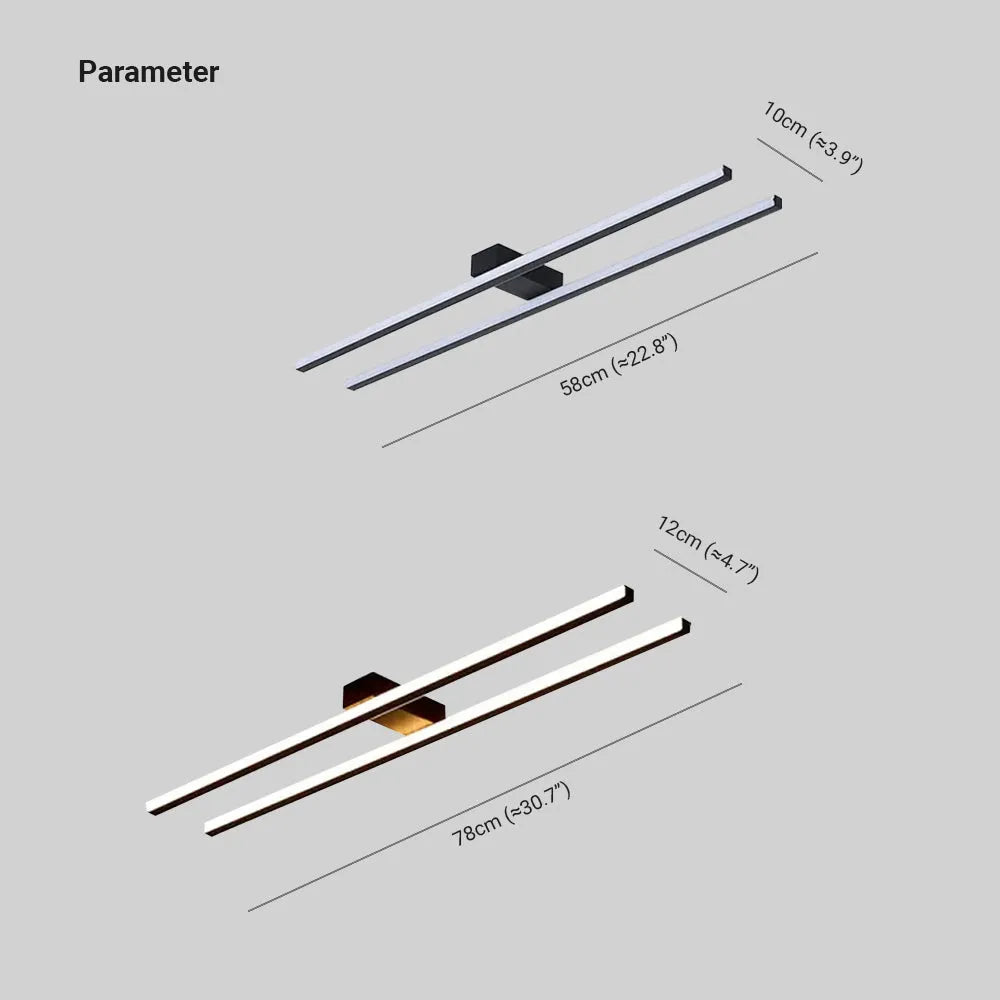 Arisha plafonieră Aplicată modern minimalist Double-Linear