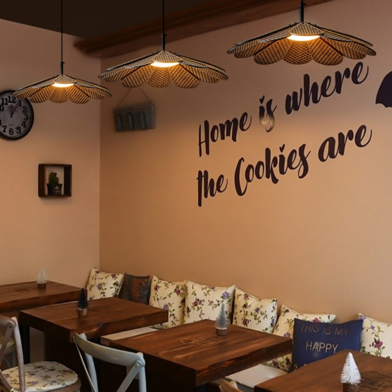 Ritta Vintage LED lampă suspendată din lemn de Nuc pentru dormitor/Bar/Cameră de Ceai
