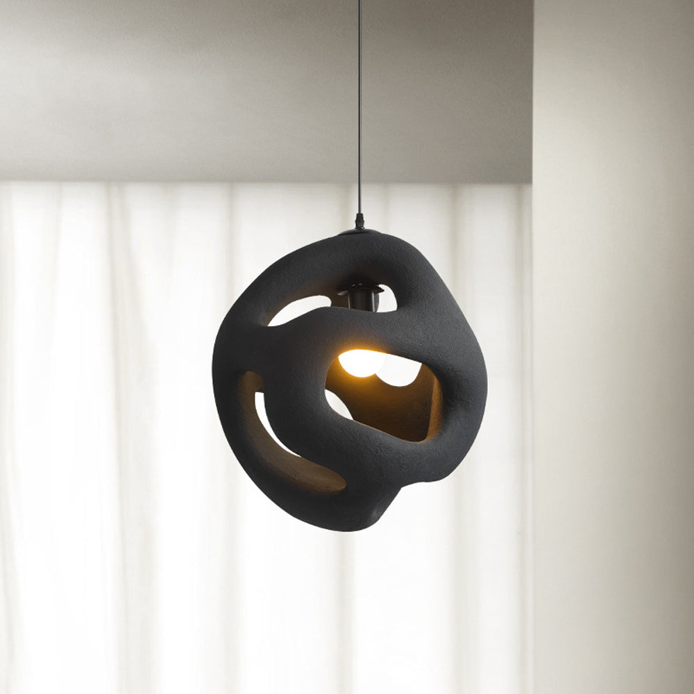 Avi lampă suspendată modernă metal/Rășină alb/negru