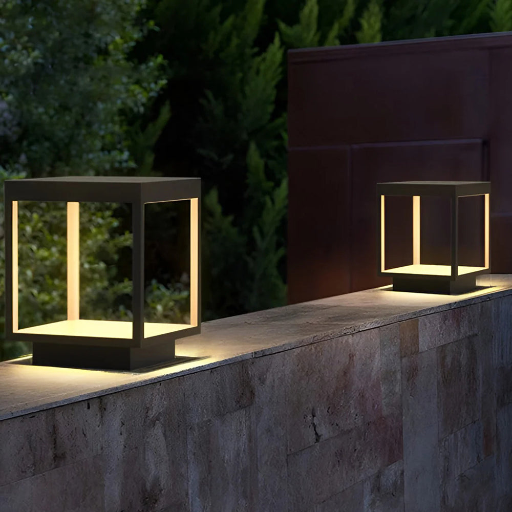 Ferra lampadar contemporan Solar cu Încărcare pentru exterior
