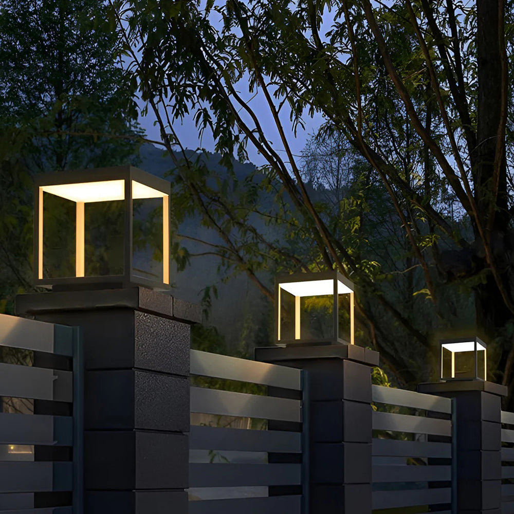 Ferra lampadar contemporan Solar cu Încărcare pentru exterior
