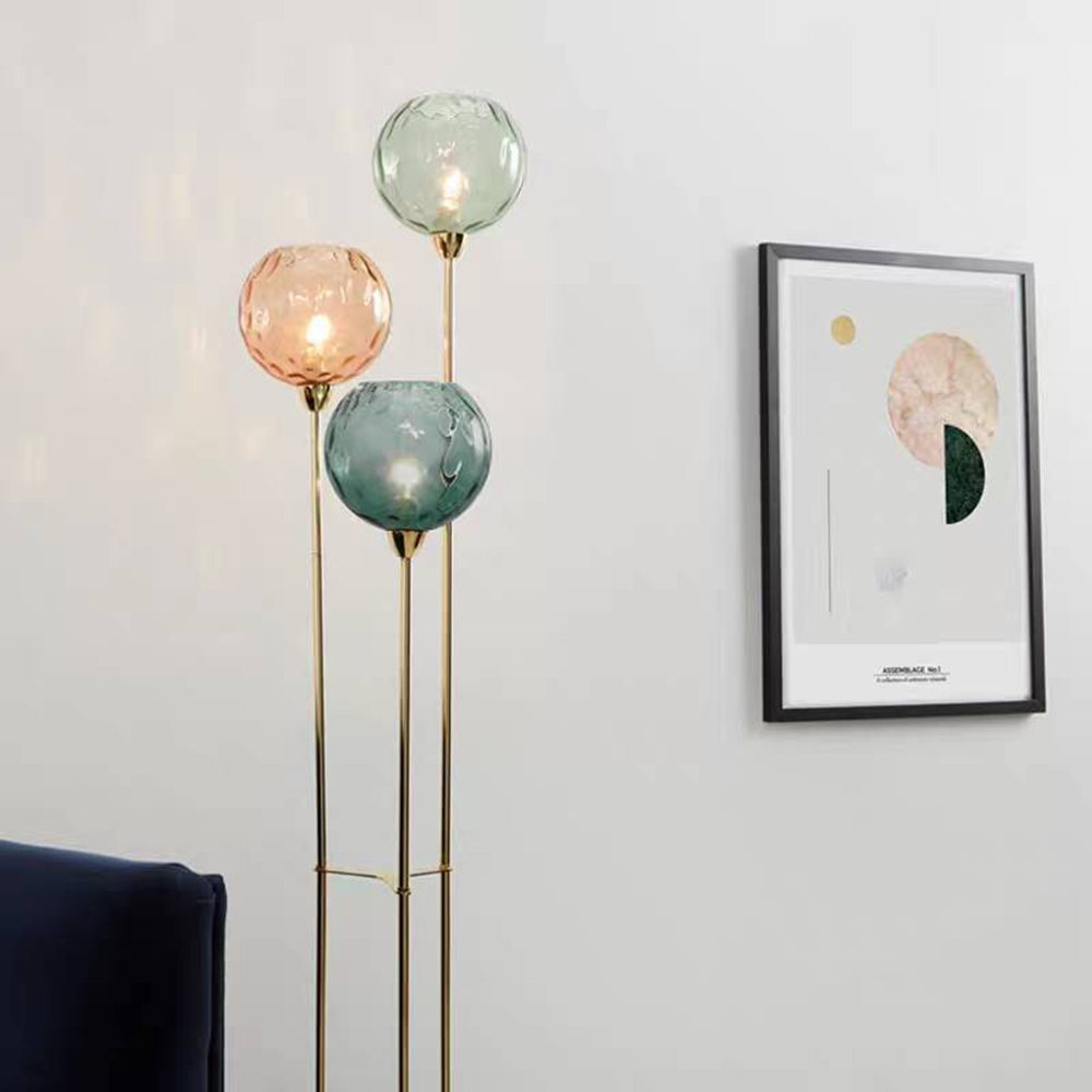 Mira Designer Bubble lampadar, metal/sticlă