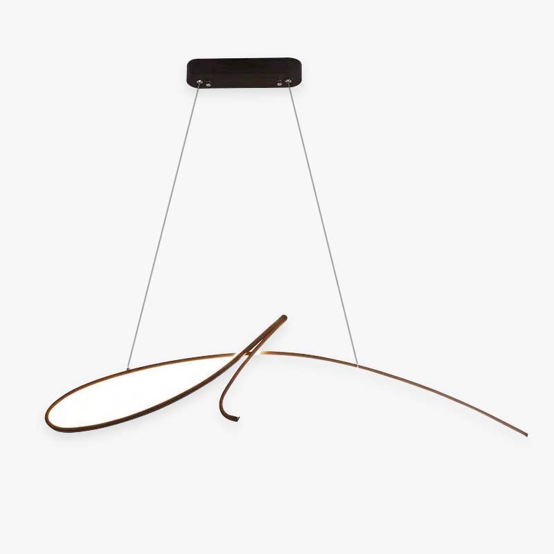 Arisha lampă suspendată Irregular-curbat modern, metal, negru/Aur, Restaurant
