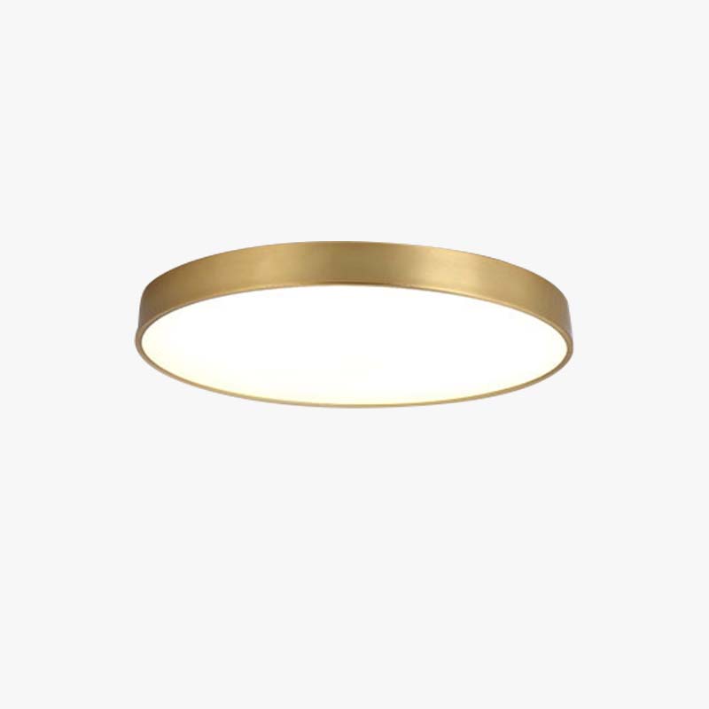 Arisha plafonieră aurie din metal, nordică, LED, rotundă