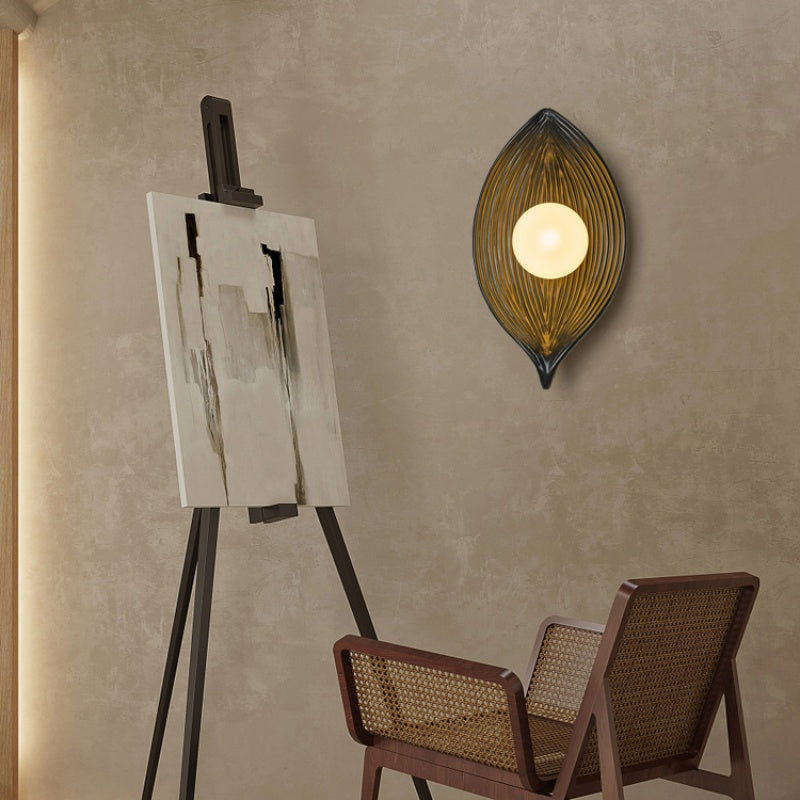 Aria modern LED aplică de perete neagră/alb/lemn living