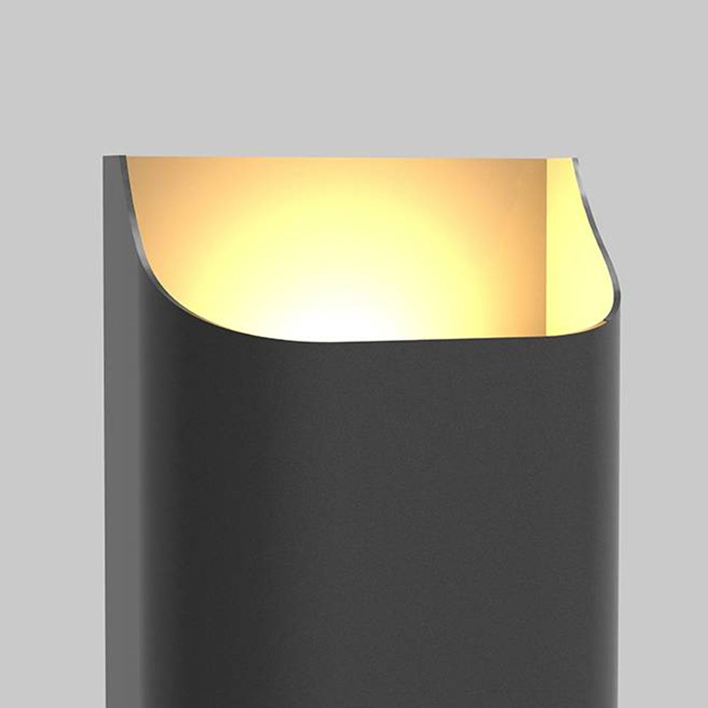 Ray modern Solar Up Down aplică de perete pentru exterior metal negru