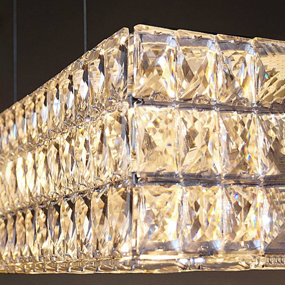 Kristy candelabru Lux cristal Rectangular, 2 Culoare