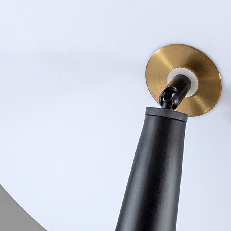 Salgado lampadar modern cu Formă de Farfurie din metal, negru