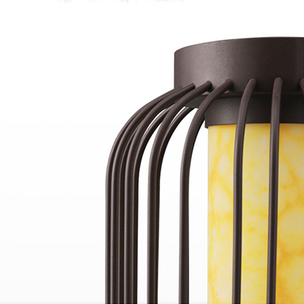 Ray Lantern lampadar Solar/Reîncărcabil pentru exterior, Maro