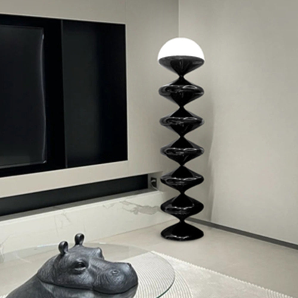 Salgado Bauhaus Gourd lampadar, negru/alb