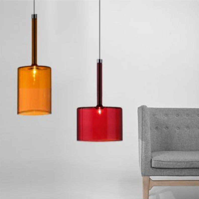Valentina lampă suspendată minimalistă modernă din sticlă cu LED, 3 Stil
