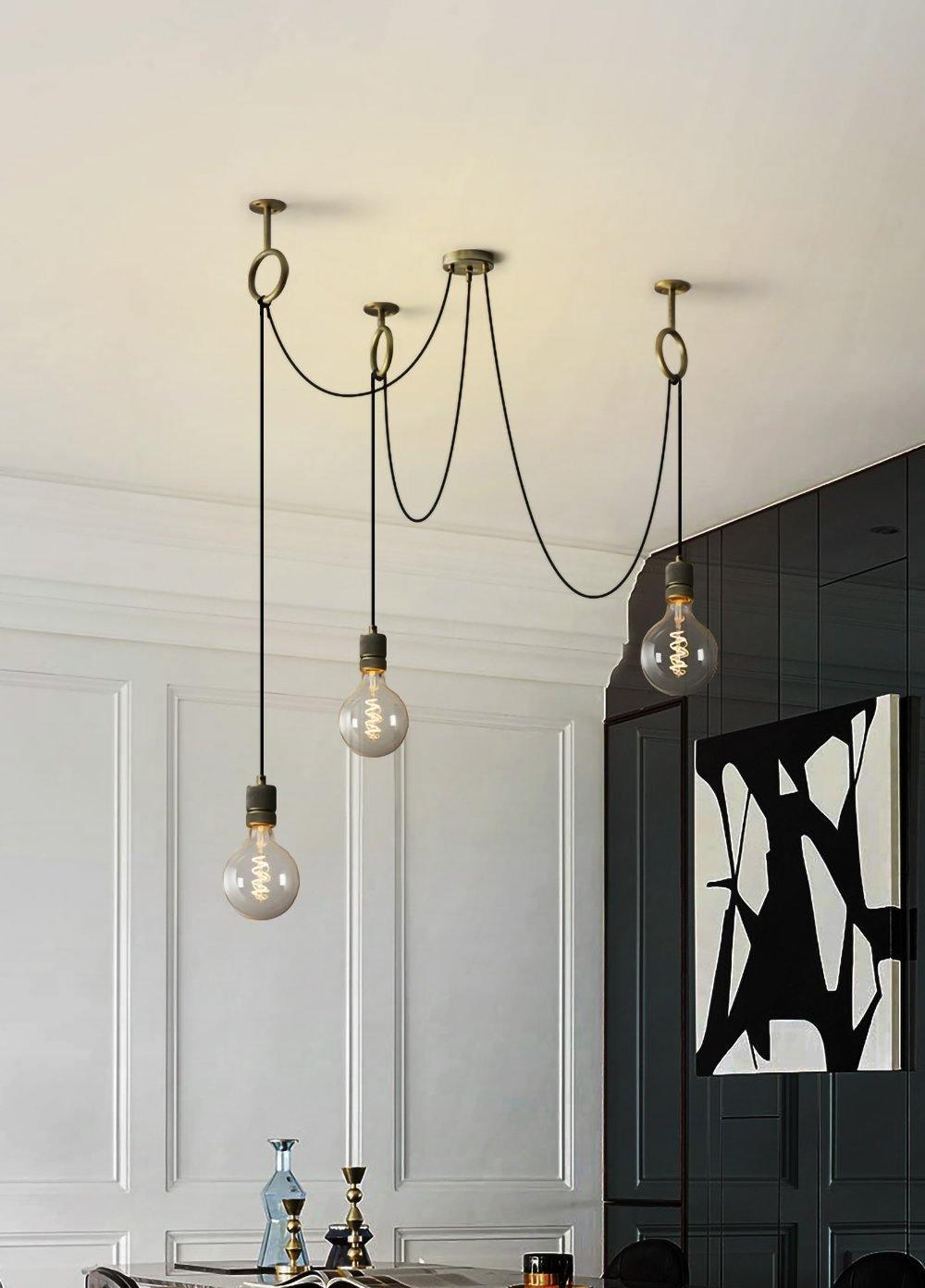 Miririne candelabru industrial Spider Suspendat Reglabil