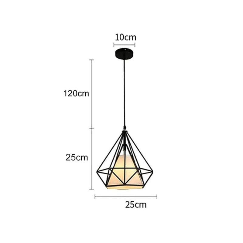 Arisha lampă suspendată industrială conică modernă cu iluminare caldă
