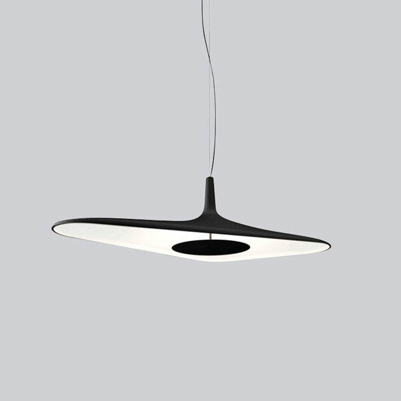 Arisha lampă suspendată modernă minimalistă din rășină, neagră/albă