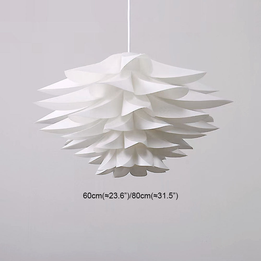 Arisha Nordic minimalist Lotus lampă suspendată, metal/PVC, alb