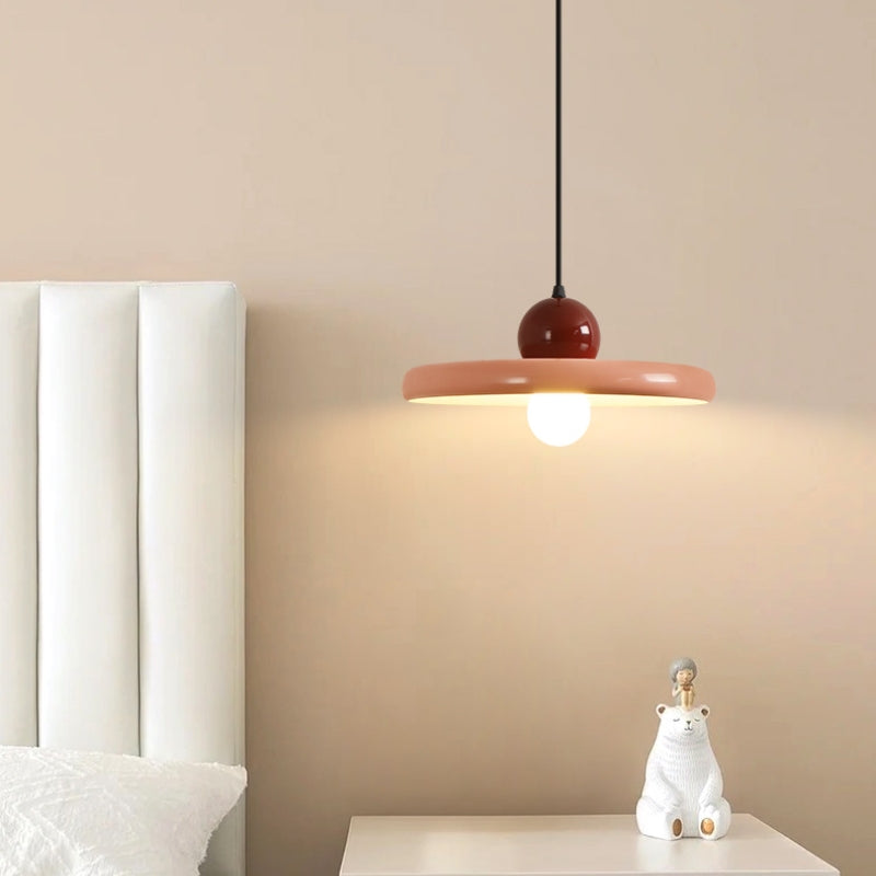 Arisha lampă suspendată decorativă modernă LED roz metal pentru living