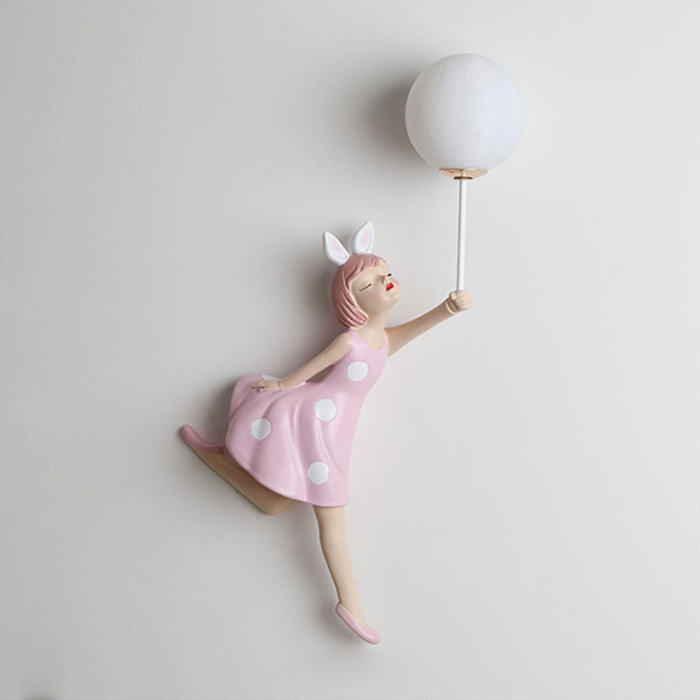 Arisha aplică de perete modernă în formă de balon/girlandă roz