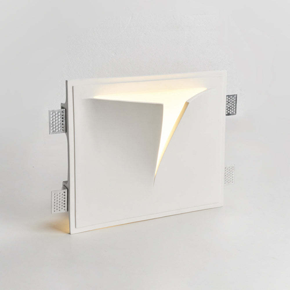 Aria aplică de perete modernă Recondusă din metal/Gips cu LED, alb