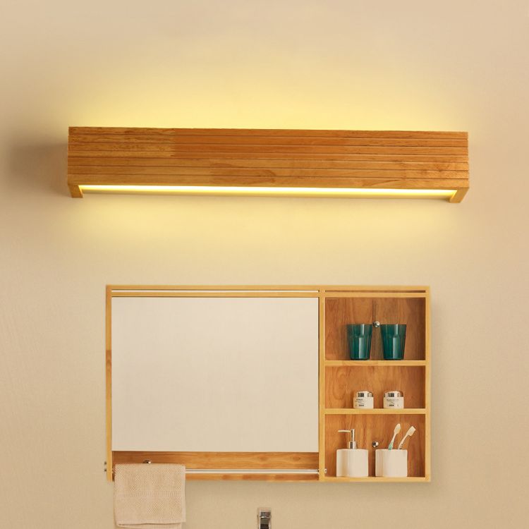 Muto aplică de perete pentru interior din lemn, modernă, LED, pentru dormitor