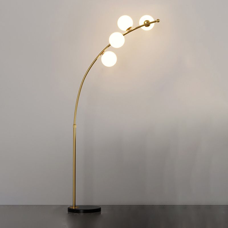 Valentina modern Arc Multi Head Bubble lampadar negru/Aur