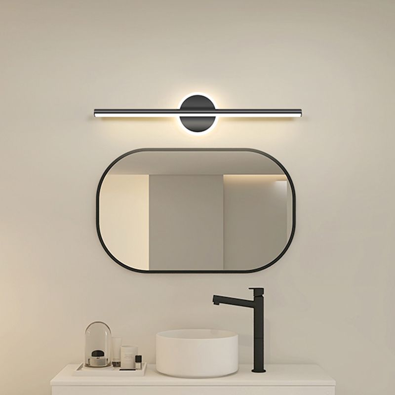 Arisha LED Linear oglindă Front oglindă aplică de perete, negru/auriu