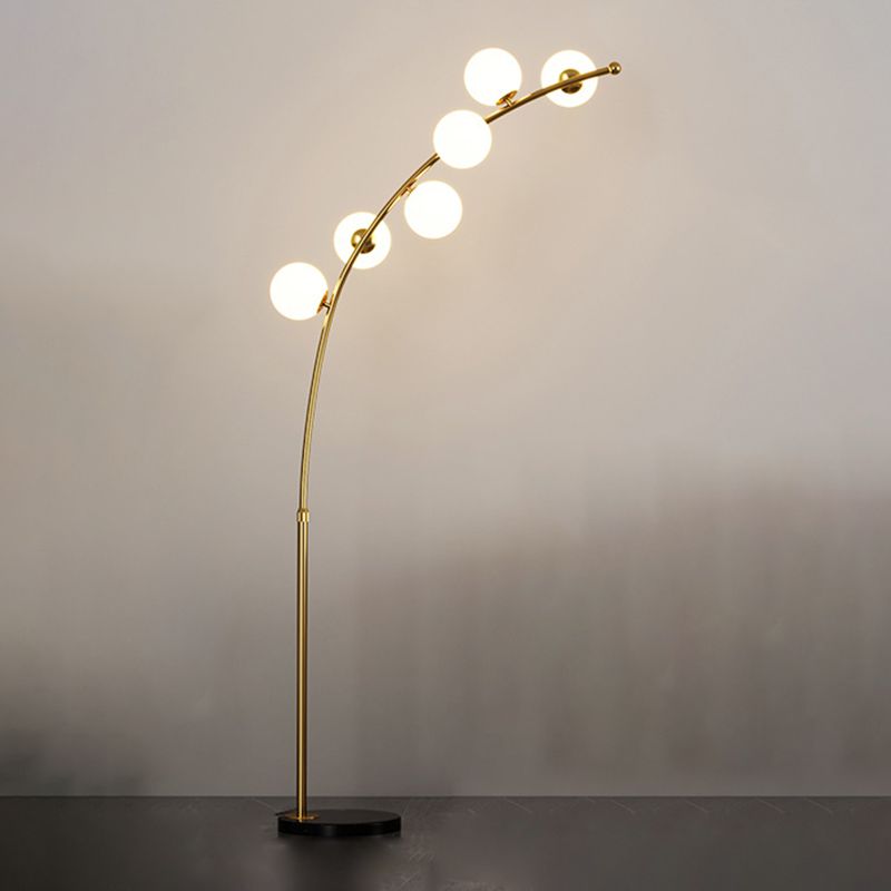 Valentina modern Arc Multi Head Bubble lampadar negru/Aur