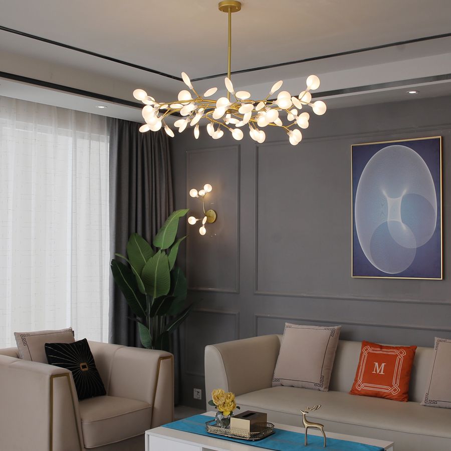 Olivia candelabru unic de ramură Art Deco Firefly Sputnik