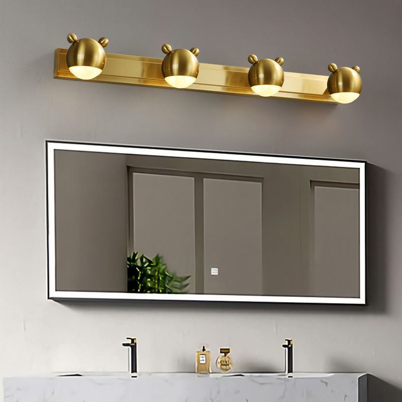 Arisha modern Animal glob metal aplică de perete pentru oglindă, Culoare aurie, pentru dormitor