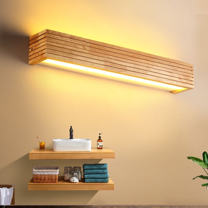 Muto aplică de perete pentru interior din lemn, modernă, LED, pentru dormitor