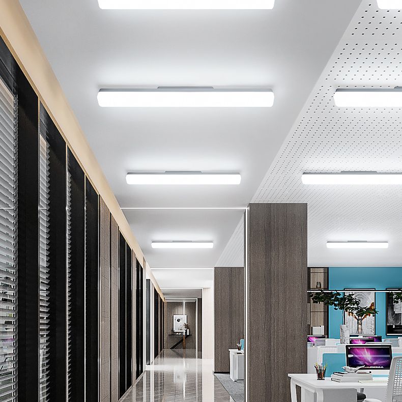 Arisha aplică de perete albă, modernă, dreptunghiulară