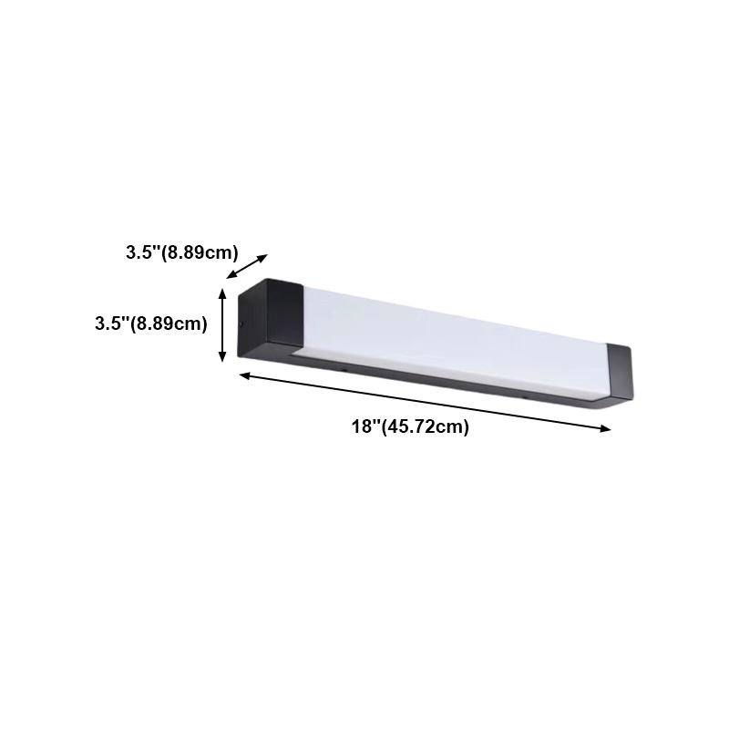 Ray aplică de perete pentru exterior neagră din metal, minimalistă, liniară