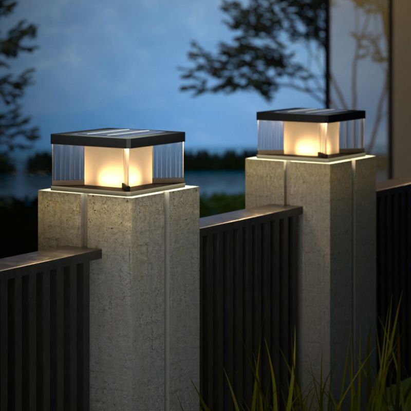 Ray aplică de perete LED contemporan dreptunghiular din metal, negru