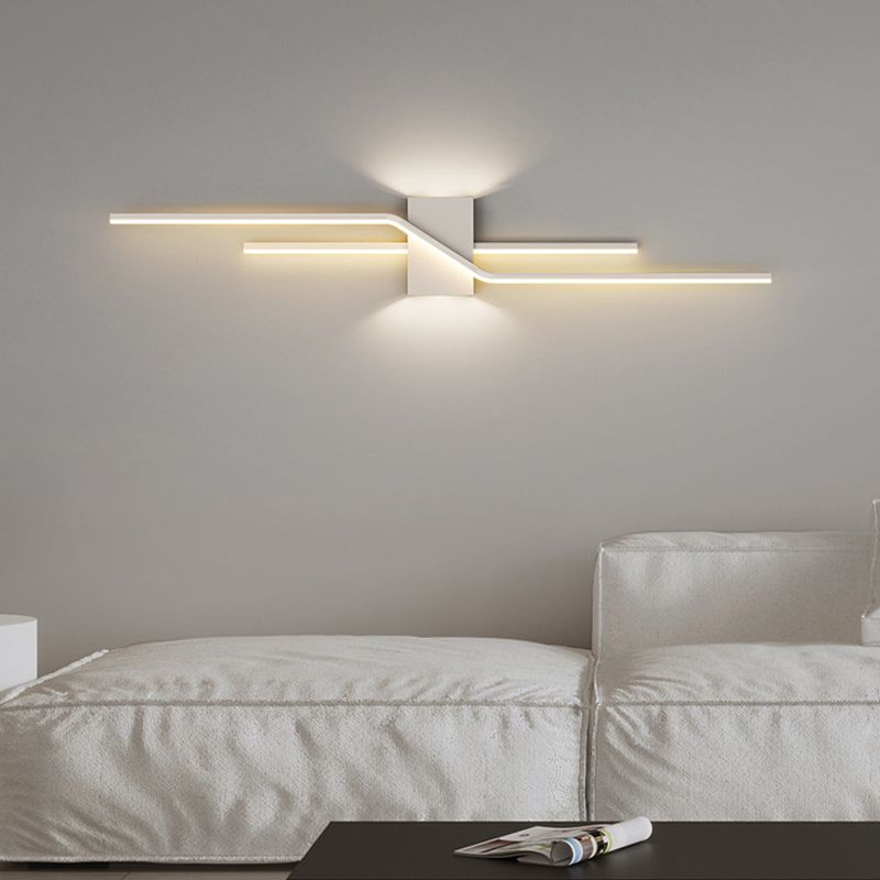 Arisha aplică de perete din metal, minimalistă, liniară, pentru zona oglinzii