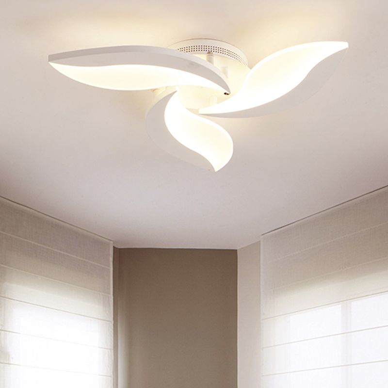 Arisha plafonieră aplicată albă, minimalistă, în stil Art Deco, cu flori, pentru living