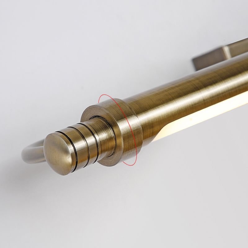 Arisha aplică liniară modernă din metal pentru oglindă, aurie
