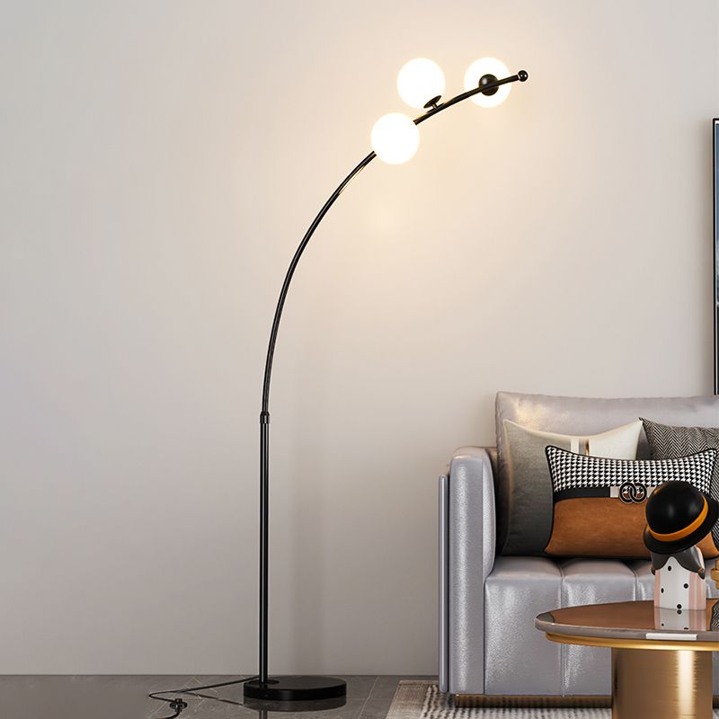 Valentina modern Arc Multi Head Bubble lampadar negru/Aur