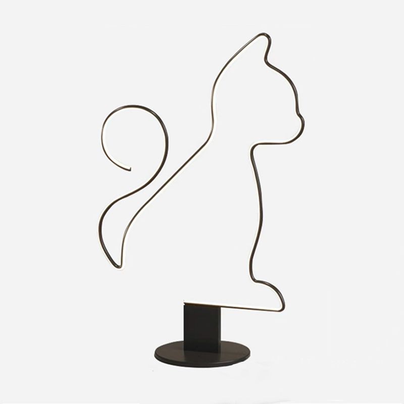 Edge lampadar modern cu Formă de Pisică/Câine Linear din metal